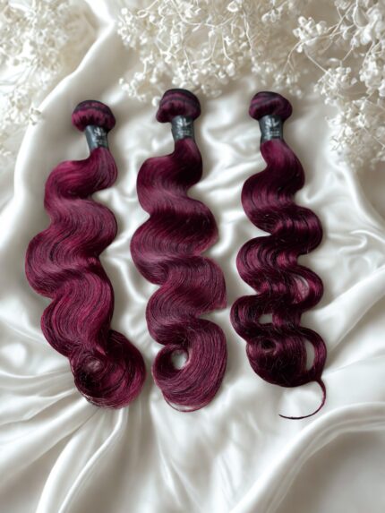 Virgin Brazilian Hair - burgundy